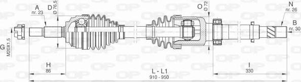 Open Parts DRS6473.00 - Albero motore / Semiasse autozon.pro