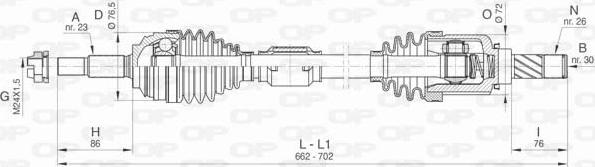 Open Parts DRS6472.00 - Albero motore / Semiasse autozon.pro