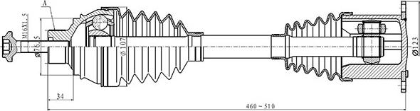 Open Parts DRS6504.00 - Albero motore / Semiasse autozon.pro