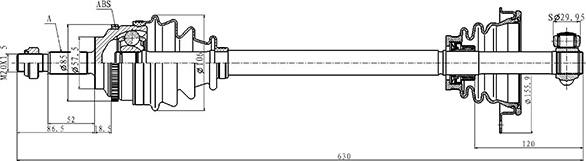 Open Parts DRS6506.00 - Albero motore / Semiasse autozon.pro