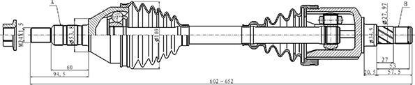 Open Parts DRS6503.00 - Albero motore / Semiasse autozon.pro