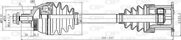 Open Parts DRS6502.00 - Albero motore / Semiasse autozon.pro