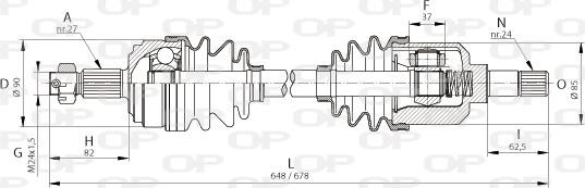 Open Parts DRS6046.00 - Albero motore / Semiasse autozon.pro