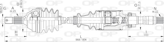 Open Parts DRS6041.00 - Albero motore / Semiasse autozon.pro