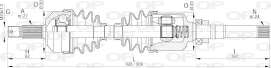 Open Parts DRS6047.00 - Albero motore / Semiasse autozon.pro