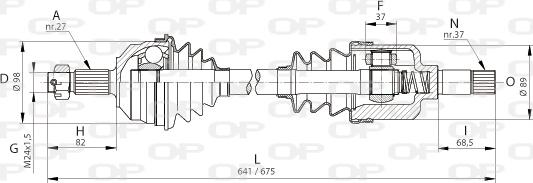 Open Parts DRS6050.00 - Albero motore / Semiasse autozon.pro