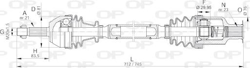 Open Parts DRS6065.00 - Albero motore / Semiasse autozon.pro