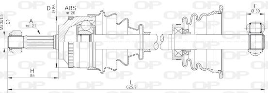 Open Parts DRS6066.00 - Albero motore / Semiasse autozon.pro