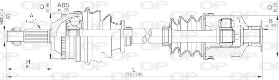 Open Parts DRS6067.00 - Albero motore / Semiasse autozon.pro