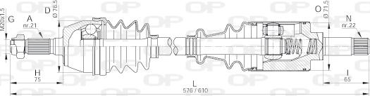 Open Parts DRS6004.00 - Albero motore / Semiasse autozon.pro