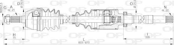 Open Parts DRS6005.00 - Albero motore / Semiasse autozon.pro