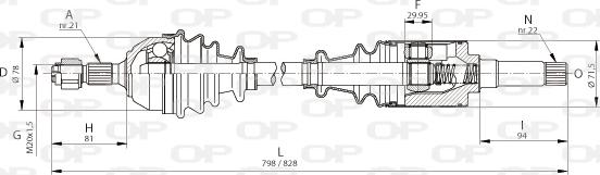 Open Parts DRS6001.00 - Albero motore / Semiasse autozon.pro