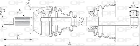 Open Parts DRS6014.00 - Albero motore / Semiasse autozon.pro