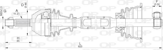 Open Parts DRS6016.00 - Albero motore / Semiasse autozon.pro