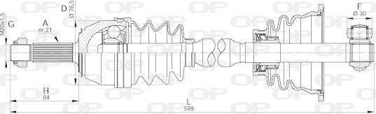 Open Parts DRS6012.00 - Albero motore / Semiasse autozon.pro