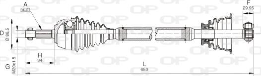 Open Parts DRS6036.00 - Albero motore / Semiasse autozon.pro