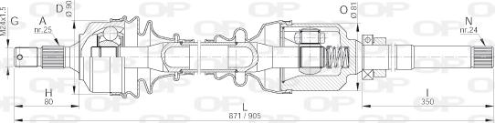 Open Parts DRS6024.00 - Albero motore / Semiasse autozon.pro