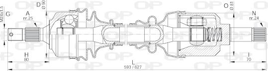 Open Parts DRS6023.00 - Albero motore / Semiasse autozon.pro