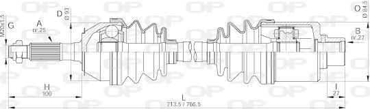 Open Parts DRS6022.00 - Albero motore / Semiasse autozon.pro