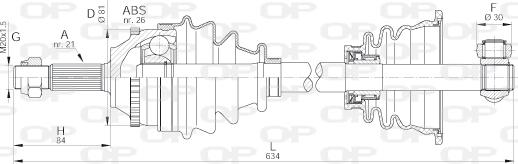 Open Parts DRS6072.00 - Albero motore / Semiasse autozon.pro