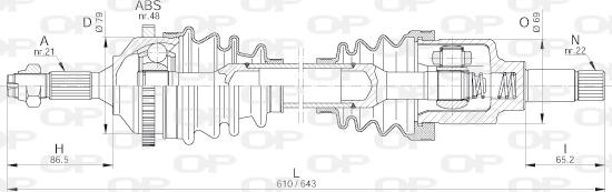 Open Parts DRS6194.00 - Albero motore / Semiasse autozon.pro