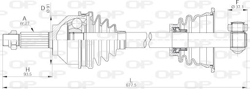 Open Parts DRS6191.00 - Albero motore / Semiasse autozon.pro