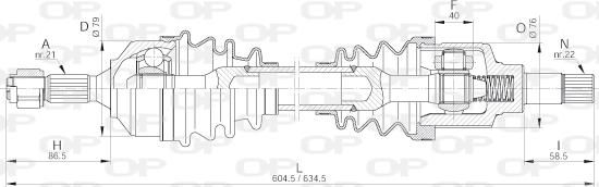 Open Parts DRS6197.00 - Albero motore / Semiasse autozon.pro