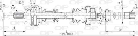 Open Parts DRS6144.00 - Albero motore / Semiasse autozon.pro