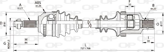 Open Parts DRS6140.00 - Albero motore / Semiasse autozon.pro