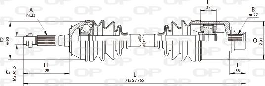 Open Parts DRS6148.00 - Albero motore / Semiasse autozon.pro