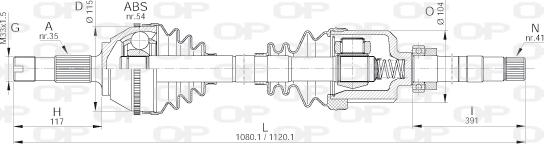 Open Parts DRS6156.00 - Albero motore / Semiasse autozon.pro