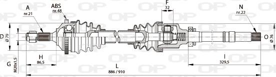 Open Parts DRS6150.00 - Albero motore / Semiasse autozon.pro