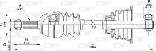 Open Parts DRS6162.00 - Albero motore / Semiasse autozon.pro