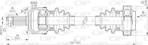 Open Parts DRS6104.00 - Albero motore / Semiasse autozon.pro