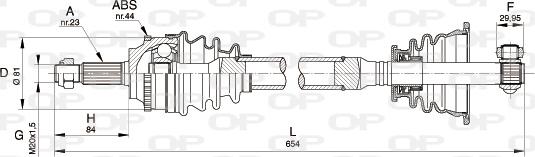 Open Parts DRS6110.00 - Albero motore / Semiasse autozon.pro