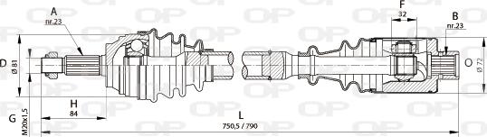 Open Parts DRS6113.00 - Albero motore / Semiasse autozon.pro