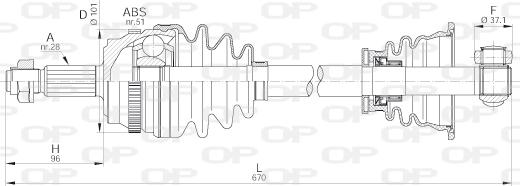 Open Parts DRS6180.00 - Albero motore / Semiasse autozon.pro