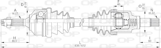 Open Parts DRS6181.00 - Albero motore / Semiasse autozon.pro