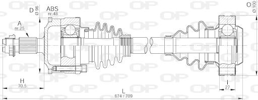 Open Parts DRS6188.00 - Albero motore / Semiasse autozon.pro