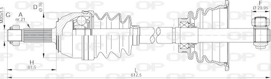 Open Parts DRS6135.00 - Albero motore / Semiasse autozon.pro