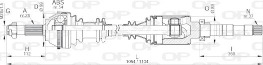 Open Parts DRS6138.00 - Albero motore / Semiasse autozon.pro