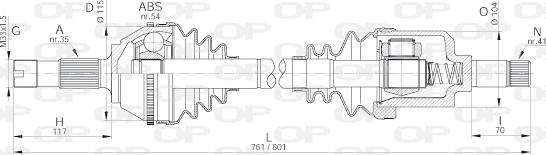 Open Parts DRS6174.00 - Albero motore / Semiasse autozon.pro