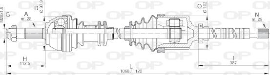 Open Parts DRS6175.00 - Albero motore / Semiasse autozon.pro