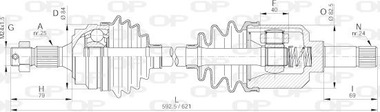 Open Parts DRS6173.00 - Albero motore / Semiasse autozon.pro