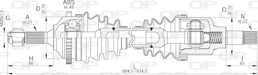 Open Parts DRS6177.00 - Albero motore / Semiasse autozon.pro