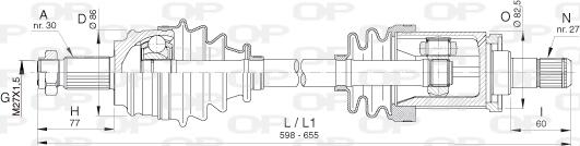 Open Parts DRS6395.00 - Albero motore / Semiasse autozon.pro