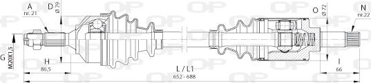 Open Parts DRS6390.00 - Albero motore / Semiasse autozon.pro