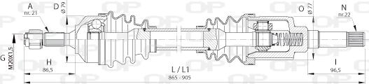 Open Parts DRS6391.00 - Albero motore / Semiasse autozon.pro