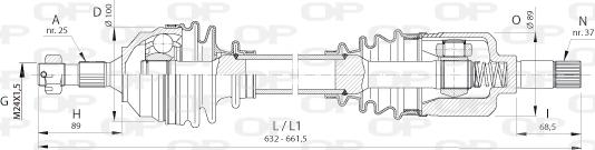 Open Parts DRS6392.00 - Albero motore / Semiasse autozon.pro