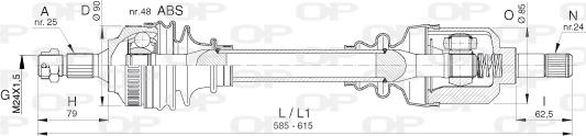 Open Parts DRS6397.00 - Albero motore / Semiasse autozon.pro